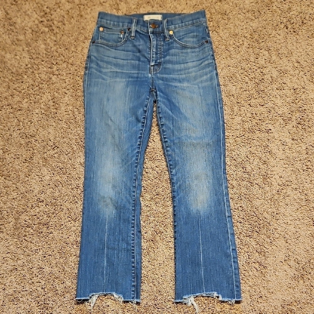 Madwell Cali Demi Boot Deconstructed Hem Jeans - Picture 5 of 12